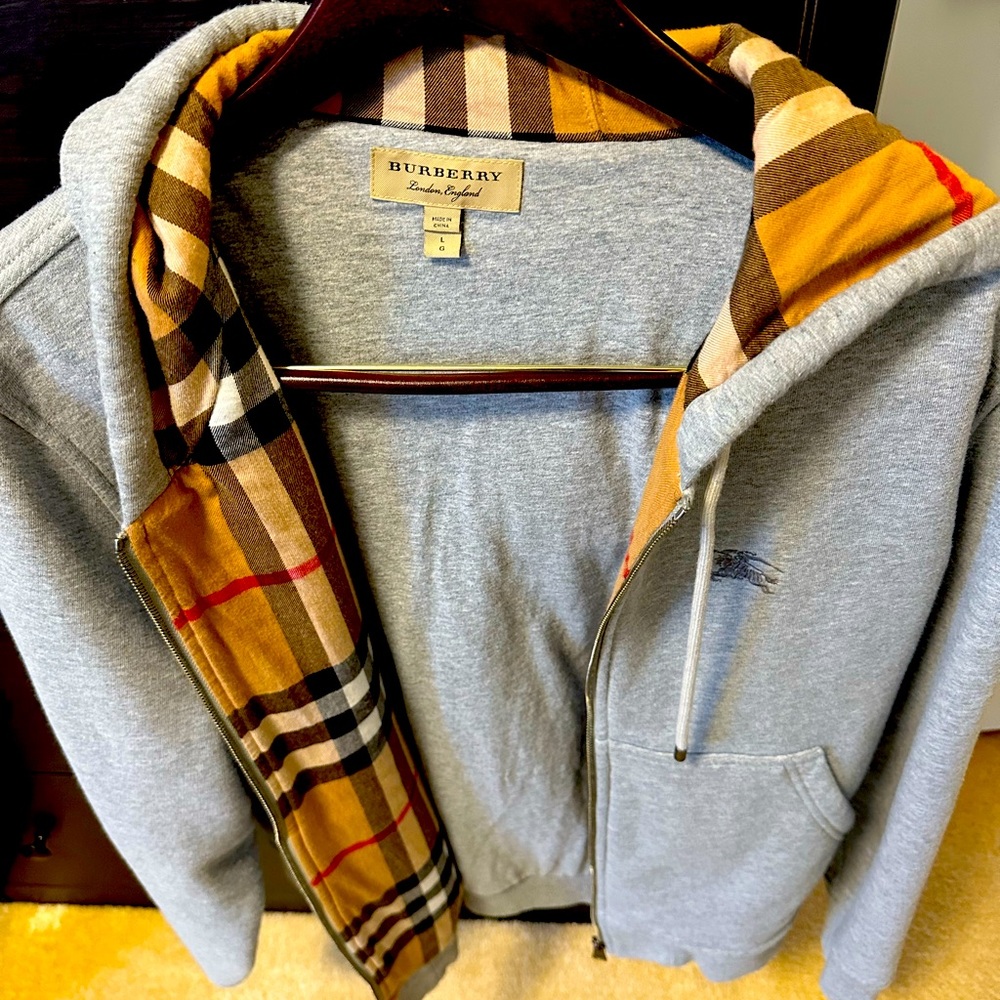 Authentic Burberry hooded sweatshirt
